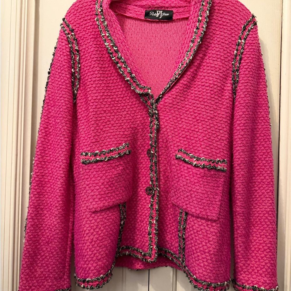 Chic Pink Women's Jacket 2 Piece - Picture 9 of 15